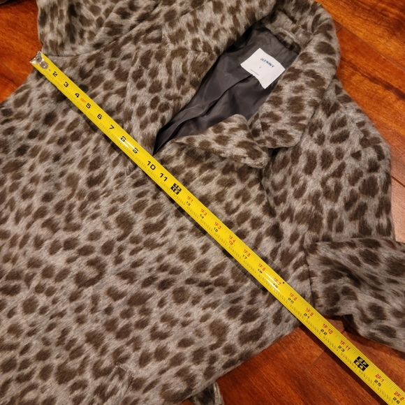 Oversized Soft-Brushed Leopard-Print Tie-Belt Coat - Picture 6 of 10